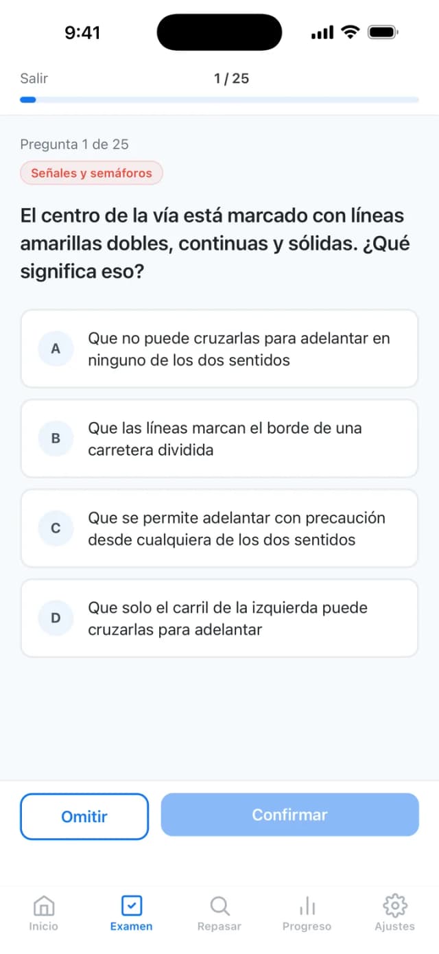 Pregunta de práctica del DMV de NC con respuestas de opción múltiple basadas en el manual oficial